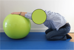 How to exercise during pregnancy: pelvis mobility exercise, back stretching swiss ball How to exercise during pregnancy: pelvis mobility exercise, back stretching swiss ball