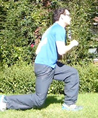 Fente avant prevention des blessures de ski