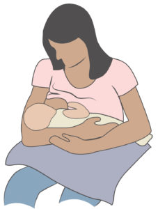 Eviter les douleurs de l'allaitement: Position de La Madone